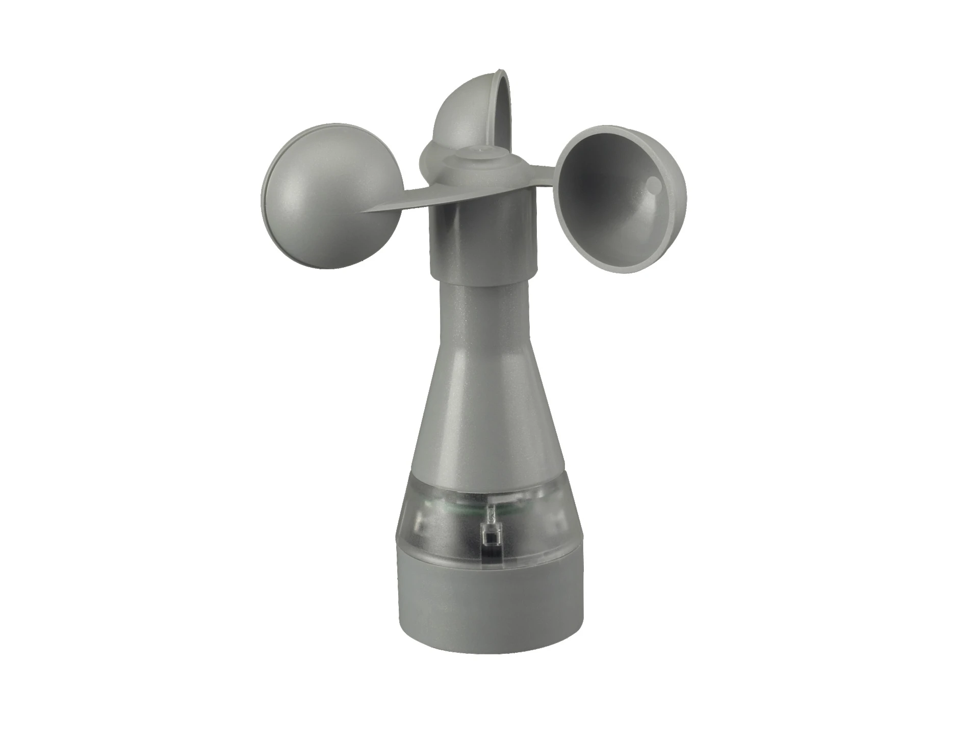 Graues Anemometer zur Windgeschwindigkeitserfassung
